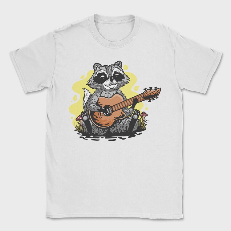 Guitarist Raccoon Racoon, Tricou Barbati (Unisex)