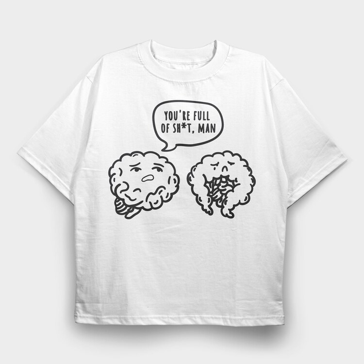Gut Feeling Full Of Nc, Tricou Oversize Barbati (Unisex)