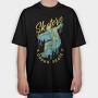 Man In Skateboard Quote Skaters Gonna Skate, Tricou Oversize Barbati (Unisex)