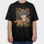 Magical Woman With Butterflies Moon Child, Tricou Oversize Barbati (Unisex)