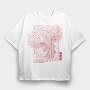 Halftone Spring Bird, Tricou Oversize Barbati (Unisex)