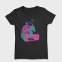 Man With Boombox Retro 80S Character, Tricou Femei