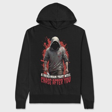 Halloween Chase Murderer, Hanorac Oversize Barbati (Unisex)