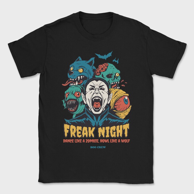 Halloween Monster Mash Freak Night, Tricou Barbati (Unisex)