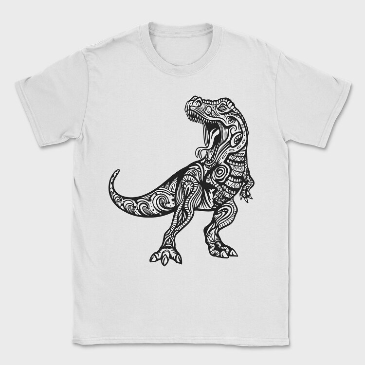Mandala T Rex, Tricou Barbati (Unisex)