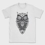 Mandala Owl Illustration 001, Tricou Barbati (Unisex)