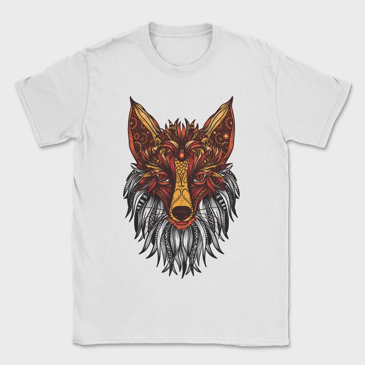 Mandala Fox Color 001, Tricou Barbati (Unisex)