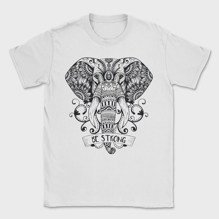 Mandala Elephant, Tricou Barbati (Unisex)