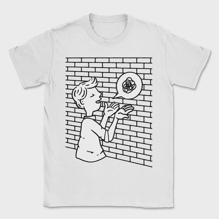 Man Talking To Wall, Tricou Barbati (Unisex)