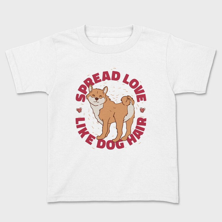 Spread Love Dog Parent Pet, Tricou Copii