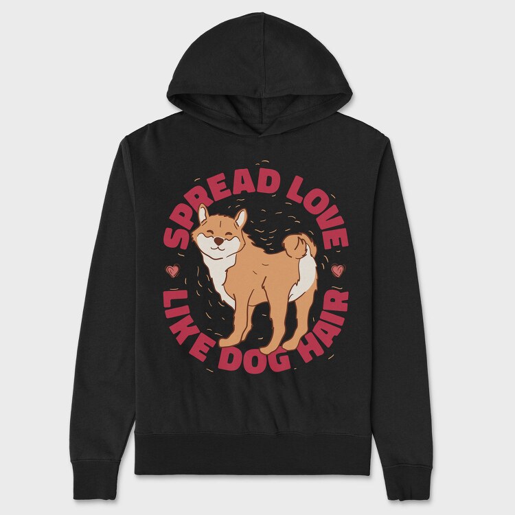 Spread Love Dog Parent Pet, Hanorac Oversize Barbati (Unisex)
