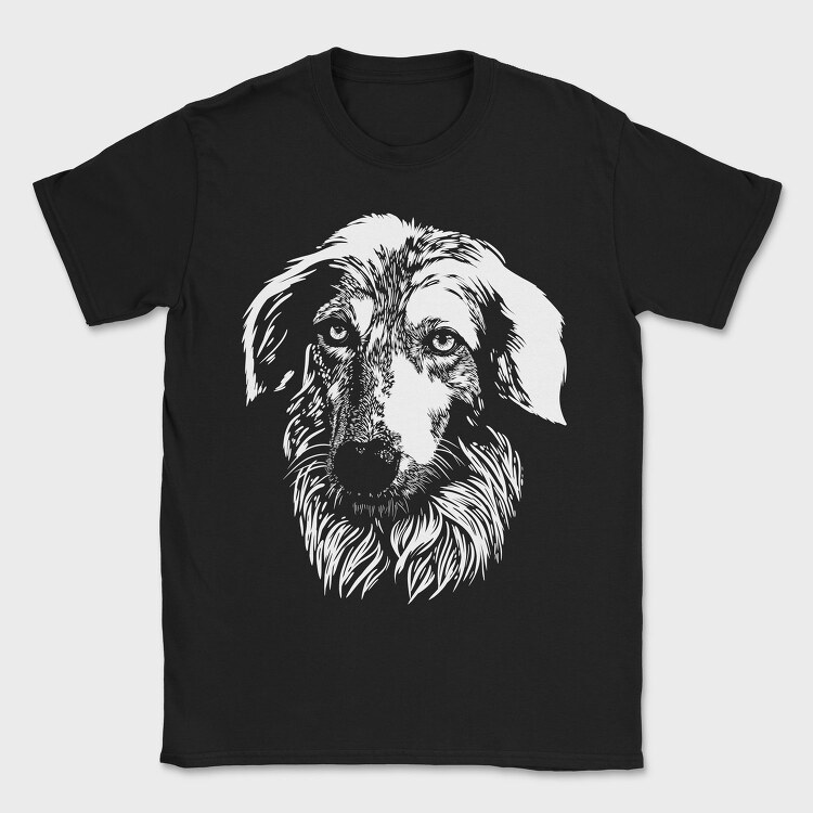 Majestic Dog Portrait Borzoi, Tricou Barbati (Unisex)