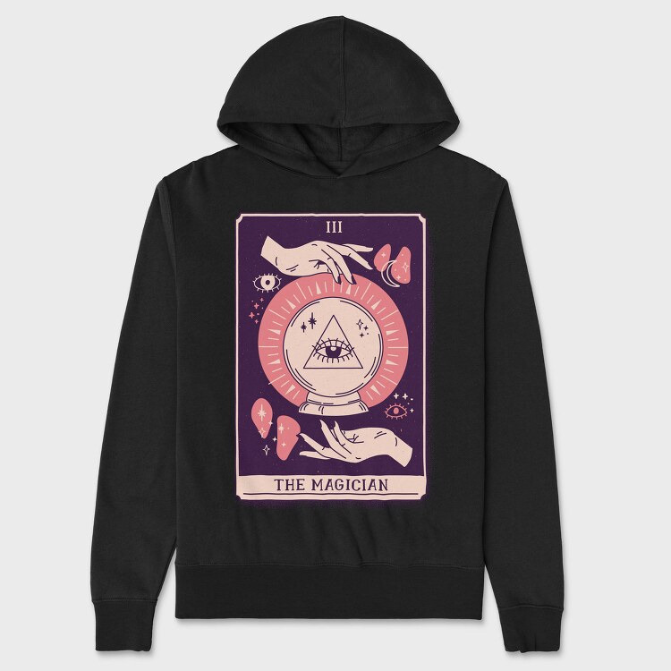Magician Mystical Tarot Card The Magician 03, Hanorac Oversize Barbati (Unisex)
