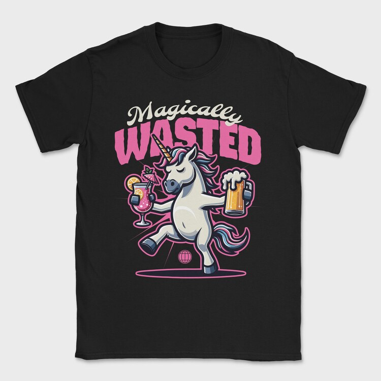 Magically Wasted Unicorn, Tricou Barbati (Unisex)