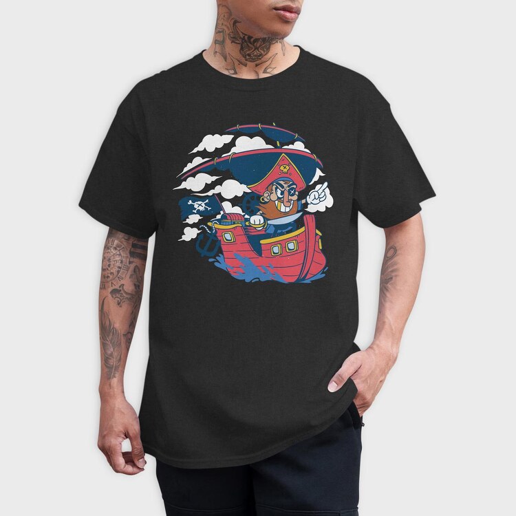 Pirate Cartoon, Tricou Barbati (Unisex)