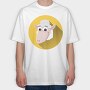 Sheepy Smile, Tricou Oversize Barbati (Unisex)
