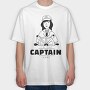Ship Captain, Tricou Oversize Barbati (Unisex)
