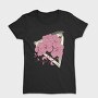 Grunge Triangle Flowers, Tricou Femei