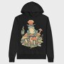 Magical Frog Magician, Hanorac Oversize Barbati (Unisex)