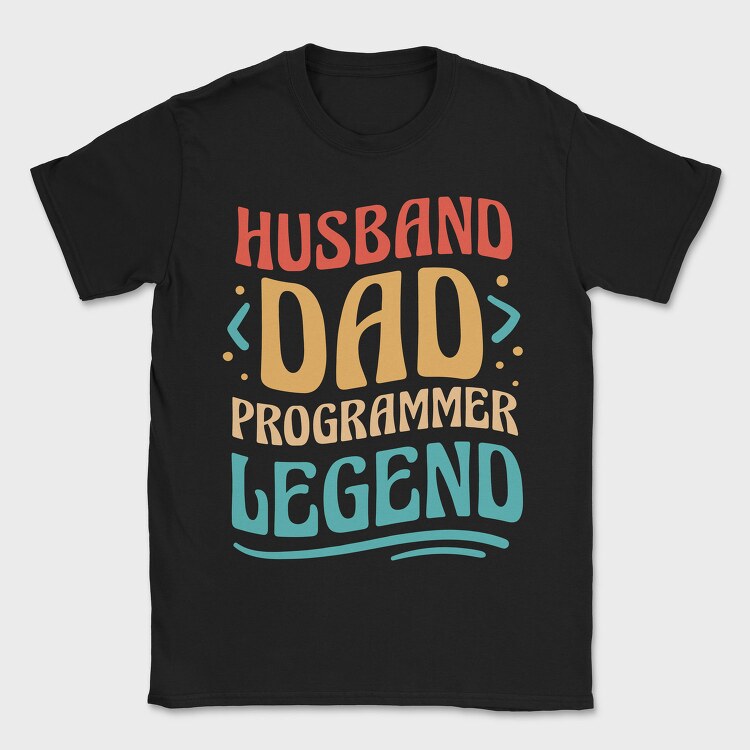 Husband Dad Programmer, Tricou Barbati (Unisex)