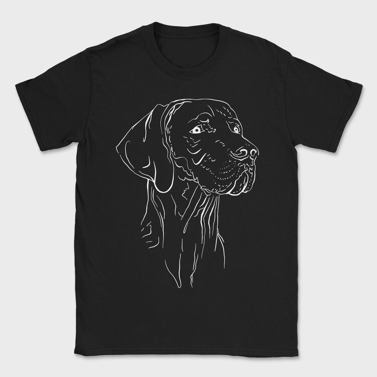 Hunting Dog Weimaraner Face, Tricou Barbati (Unisex)