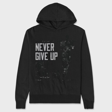 Silhouette Doing Calisthenics Only Pullup, Hanorac Oversize Barbati (Unisex)