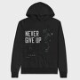 Silhouette Doing Calisthenics Only Pullup, Hanorac Oversize Barbati (Unisex)