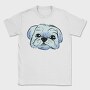 Shih Tzu Dog Portrait, Tricou Barbati (Unisex)