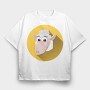 Sheepy Smile, Tricou Oversize Barbati (Unisex)