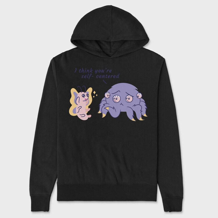 Self Centered Pun, Hanorac Oversize Barbati (Unisex)
