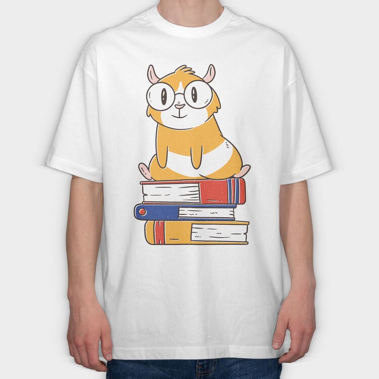 Guinea Pig Books Guine, Tricou Oversize Barbati (Unisex)