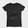 Piano Man Silhouette Grunge, Tricou Femei