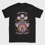 Growth Takes Time Floral Vase 02, Tricou Barbati (Unisex)