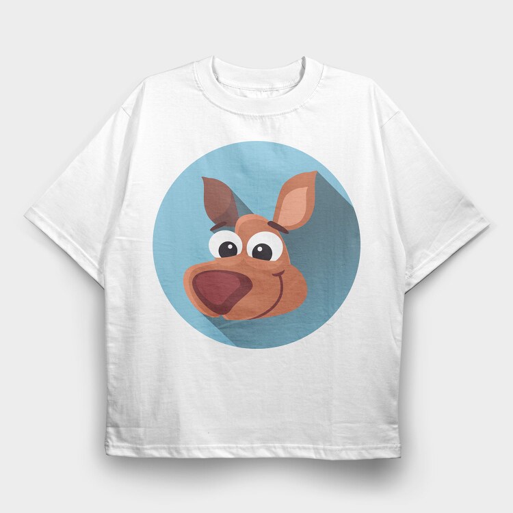 Scooby Smiley, Tricou Oversize Barbati (Unisex)