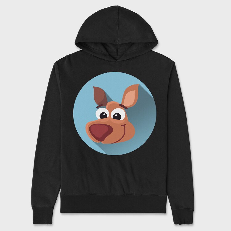 Scooby Smiley, Hanorac Oversize Barbati (Unisex)