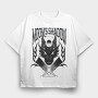 Scary Dragon Shadow Dark Animals Wolf Tote, Tricou Oversize Barbati (Unisex)