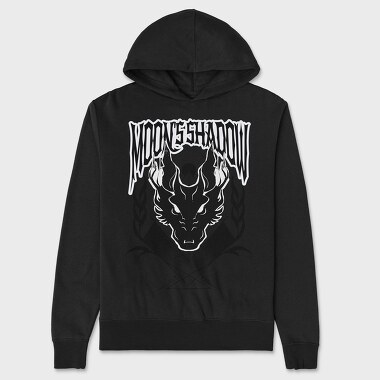 Scary Dragon Shadow Dark Animals Wolf Tote, Hanorac Oversize Barbati (Unisex)