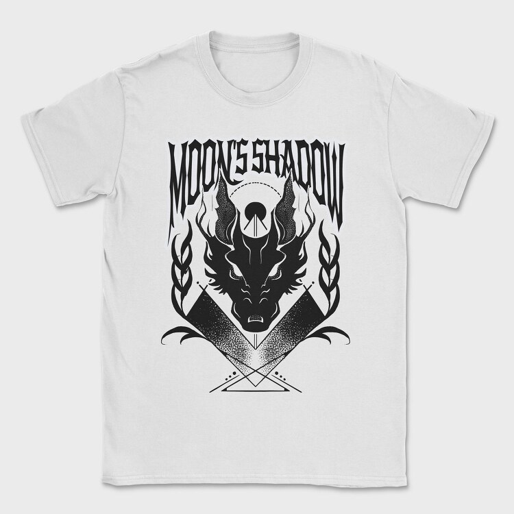 Scary Dragon Shadow Dark Animals Wolf Tote, Tricou Barbati (Unisex)
