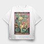 Scary Creature Retro Poster X Rays, Tricou Oversize Barbati (Unisex)