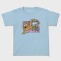 Scared Cat Funny Vacuuming, Tricou Copii