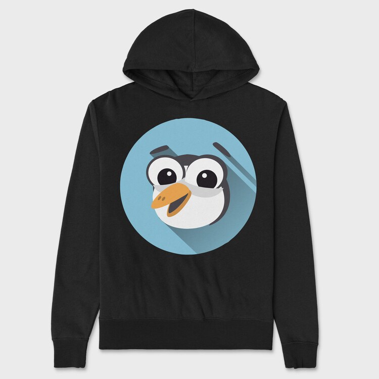 Penguin Pop Art, Hanorac Oversize Barbati (Unisex)