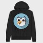 Penguin Pop Art, Hanorac Oversize Barbati (Unisex)