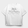 Peach Pun Humor Peaching, Tricou Oversize Barbati (Unisex)