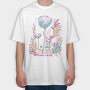 Winged Fairy With Flowers Fairy Core, Tricou Oversize Barbati (Unisex)