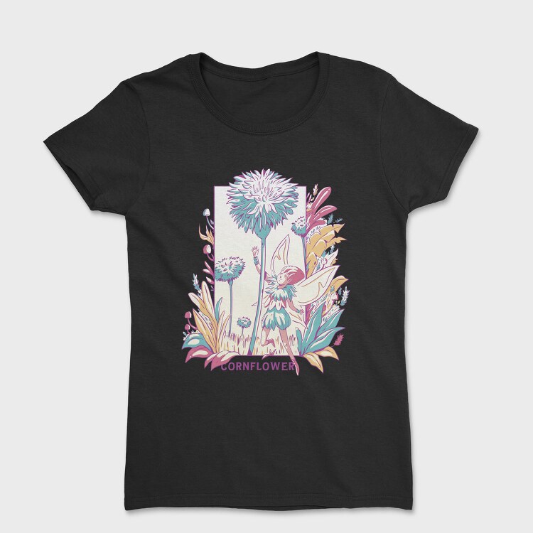 Winged Fairy With Flowers Fairy Core, Tricou Femei