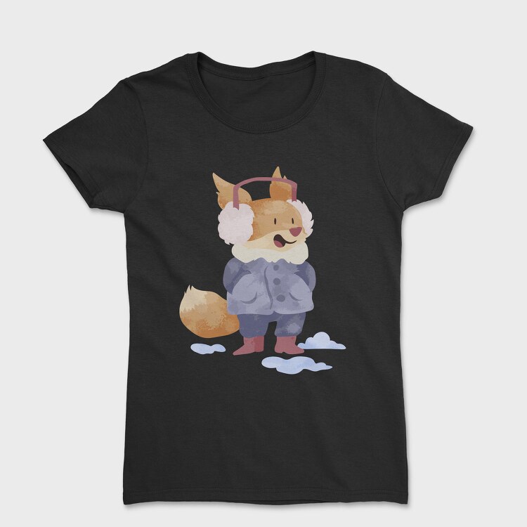 Winter Fox Friend, Tricou Femei