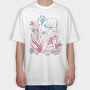 Winged Fairy In Flower Field Fairy Core 10, Tricou Oversize Barbati (Unisex)