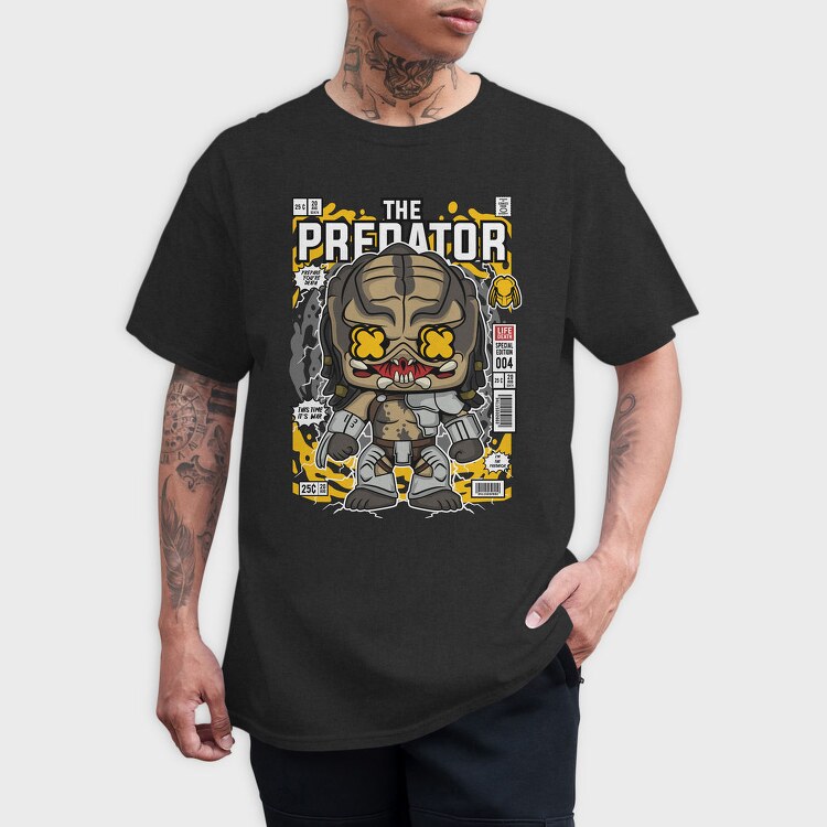 Predator X Comic Chibi, Tricou Barbati (Unisex)