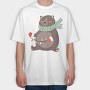 Winter Bear Lights, Tricou Oversize Barbati (Unisex)