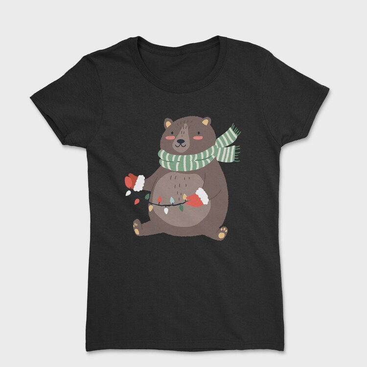 Winter Bear Lights, Tricou Femei